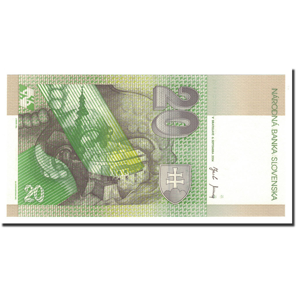 Banknote, Slovakia, 20 Korun, 2004, 2004-09-06, KM:20f, UNC(65-70)
