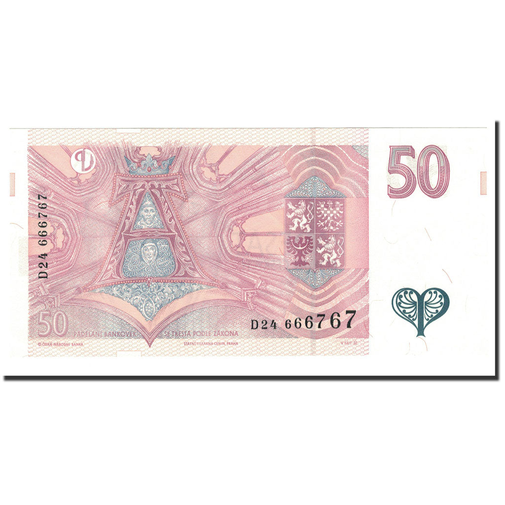 Czech Republic, 50 Korun, 1997, KM:17, UNC(65-70)