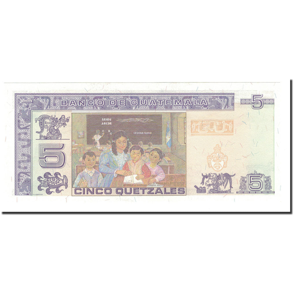 Billete, 5 Quetzales, 2003, Guatemala, KM:106a, 2003-02-12, UNC