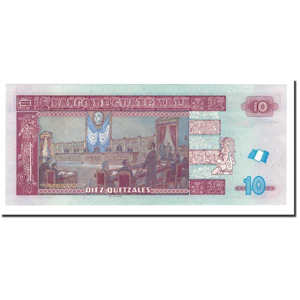Banknote, Guatemala, 10 Quetzales, 2012, 2012-05-02, UNC(65-70)