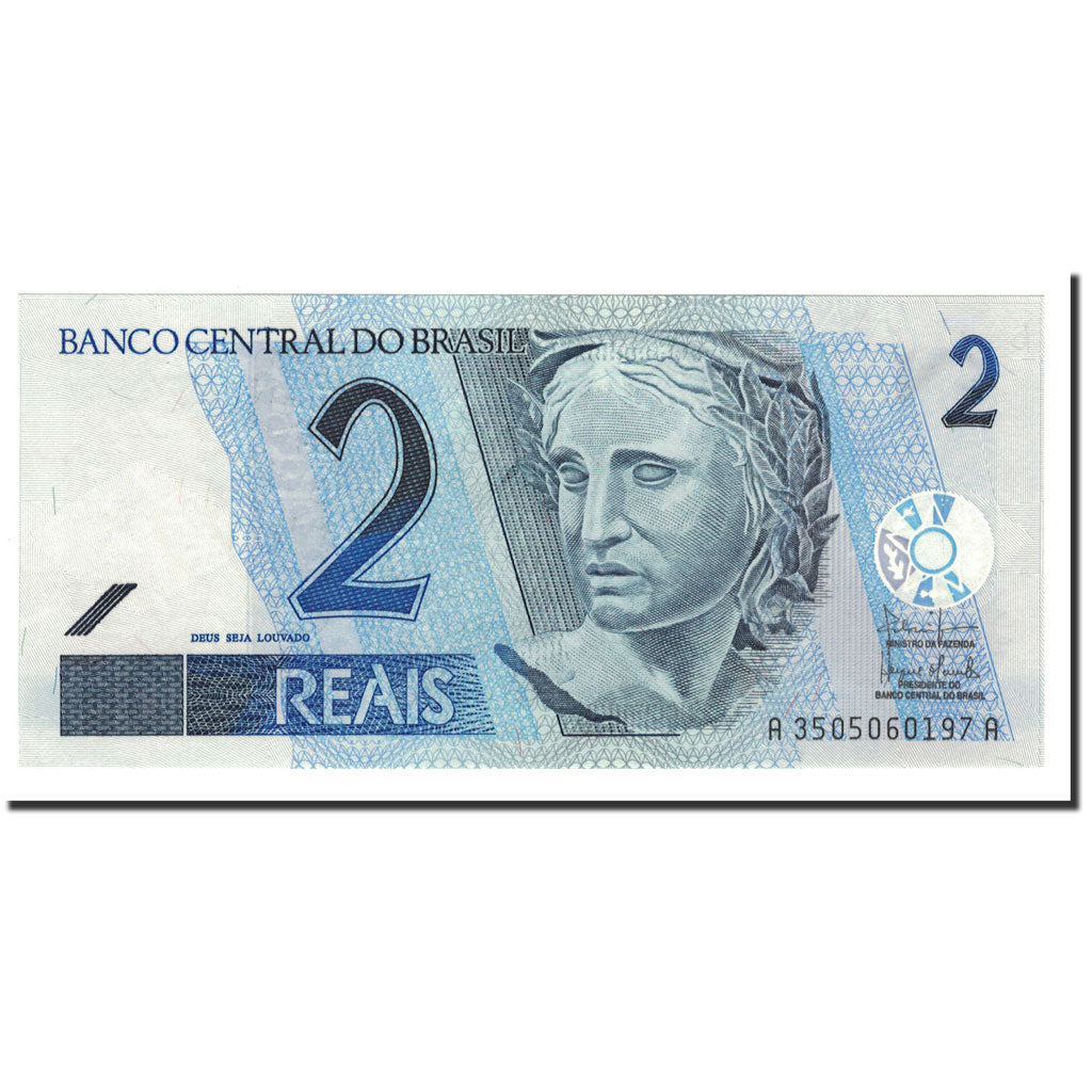 Banknote, Brazil, 2 Reais, 2001, KM:249b, UNC(65-70)