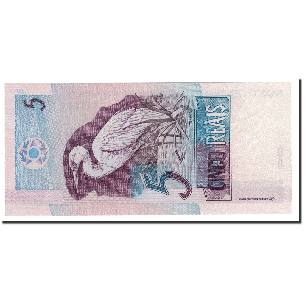 Banknote, Brazil, 5 Reais, 1997, KM:244Ad, UNC(65-70)