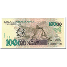 Billet, Brésil, 100 Cruzeiros Reais on 100,000 Cruzeiros, 1993, KM:238, NEUF