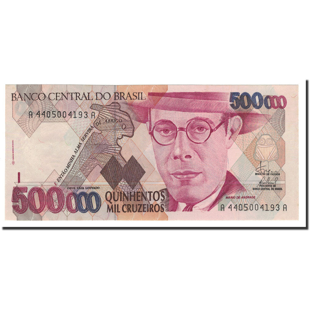 Brazil, 500,000 Cruzeiros, 1993, KM:236c, UNC(65-70)