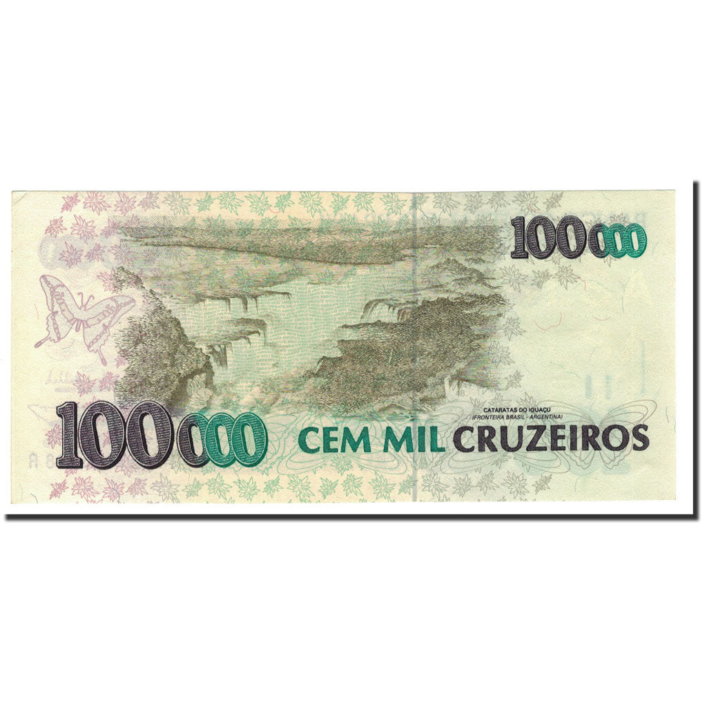 Banknote, Brazil, 100,000 Cruzeiros, 1992-1993, KM:235b, UNC(64)