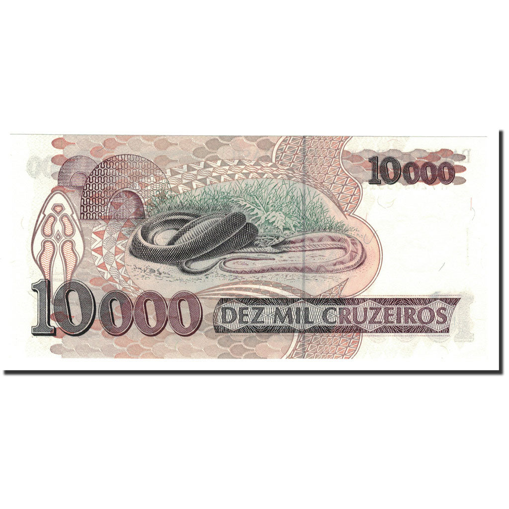 Banknote, Brazil, 10,000 Cruzeiros, 1991-1993, KM:233c, UNC(65-70)