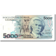 Banknote, Brazil, 5000 Cruzeiros, 1990-1993, KM:232c, UNC(65-70)