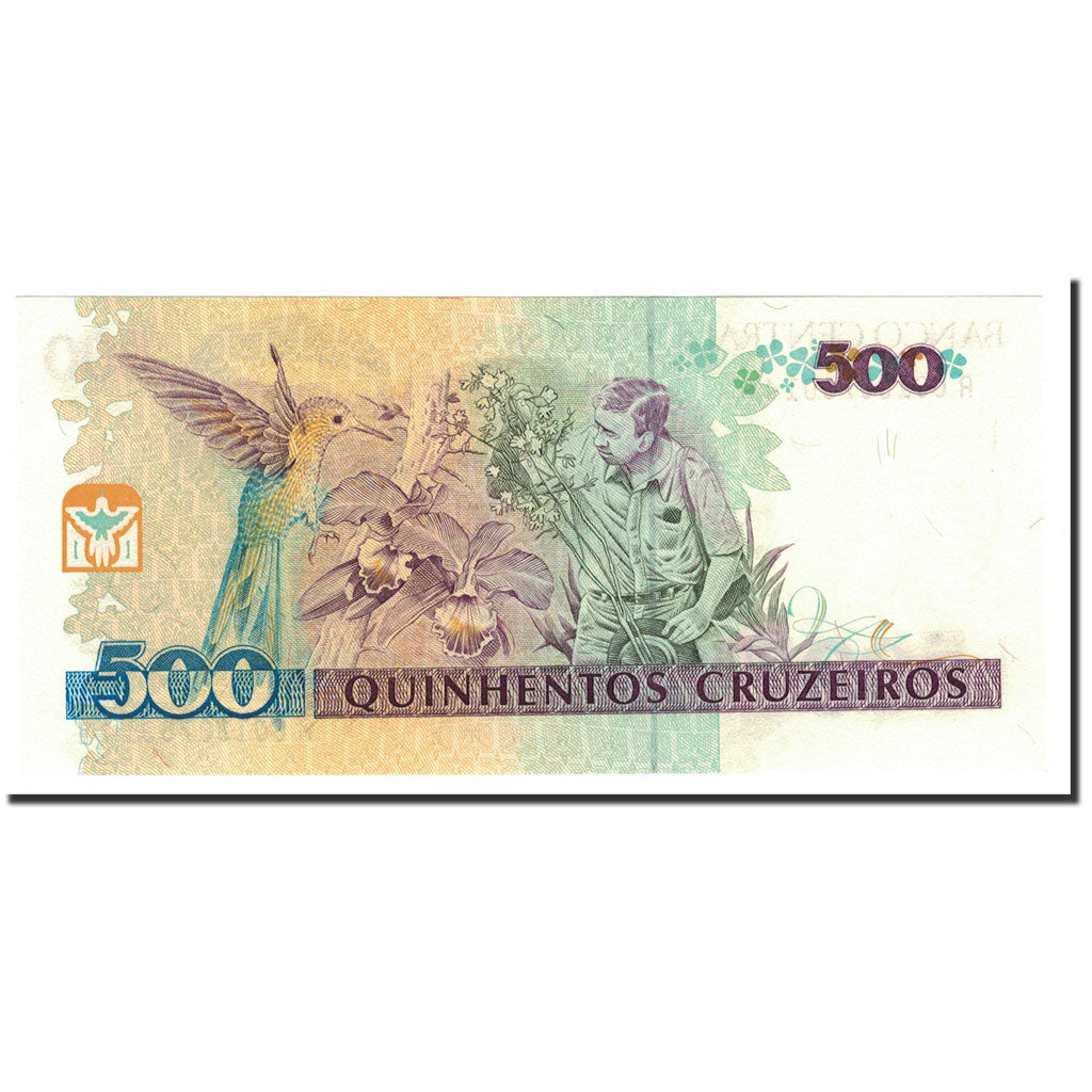 Banknote, Brazil, 500 Cruzeiros, 1990, KM:230a, UNC(65-70)