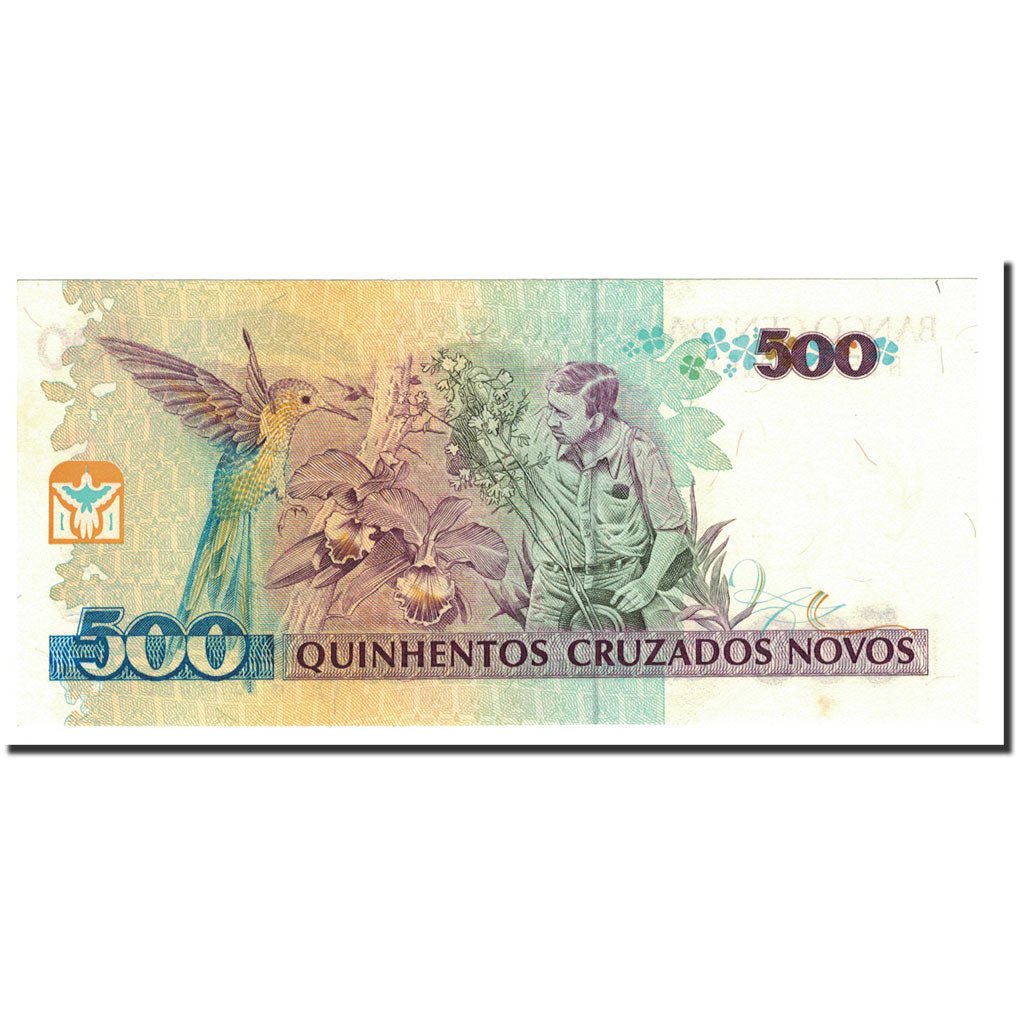 Banknote, Brazil, 500 Cruzados Novos, 1990, KM:222a, UNC(65-70)