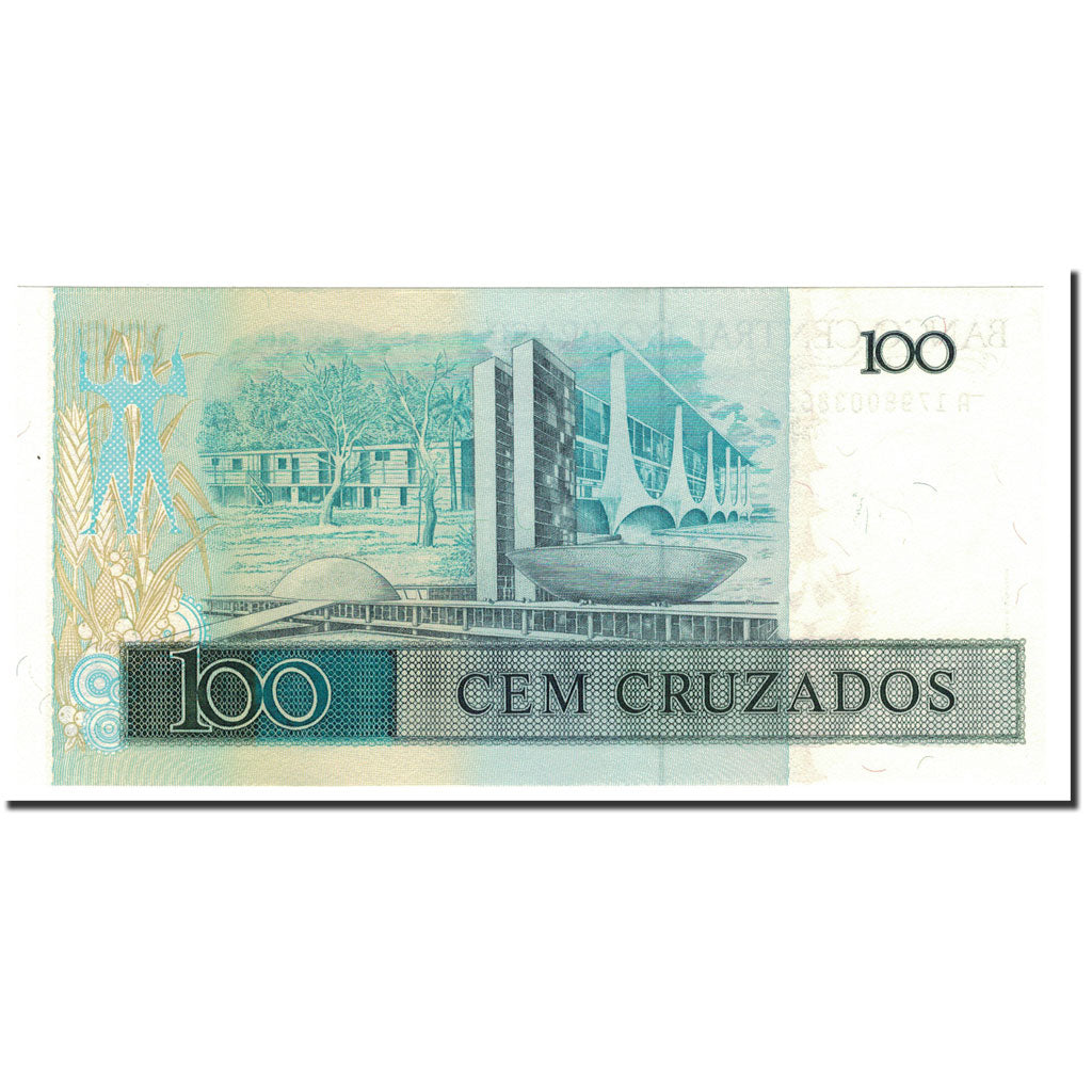 Banconote, Brasile, 100 Cruzados, 1986-1988, KM:211c, FDS