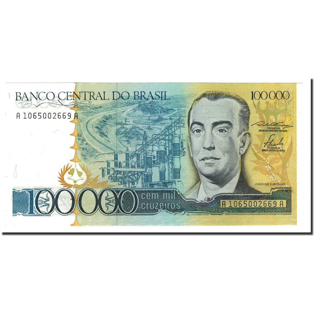 Brazil, 100,000 Cruzeiros, 1985, KM:205a, UNC(65-70)