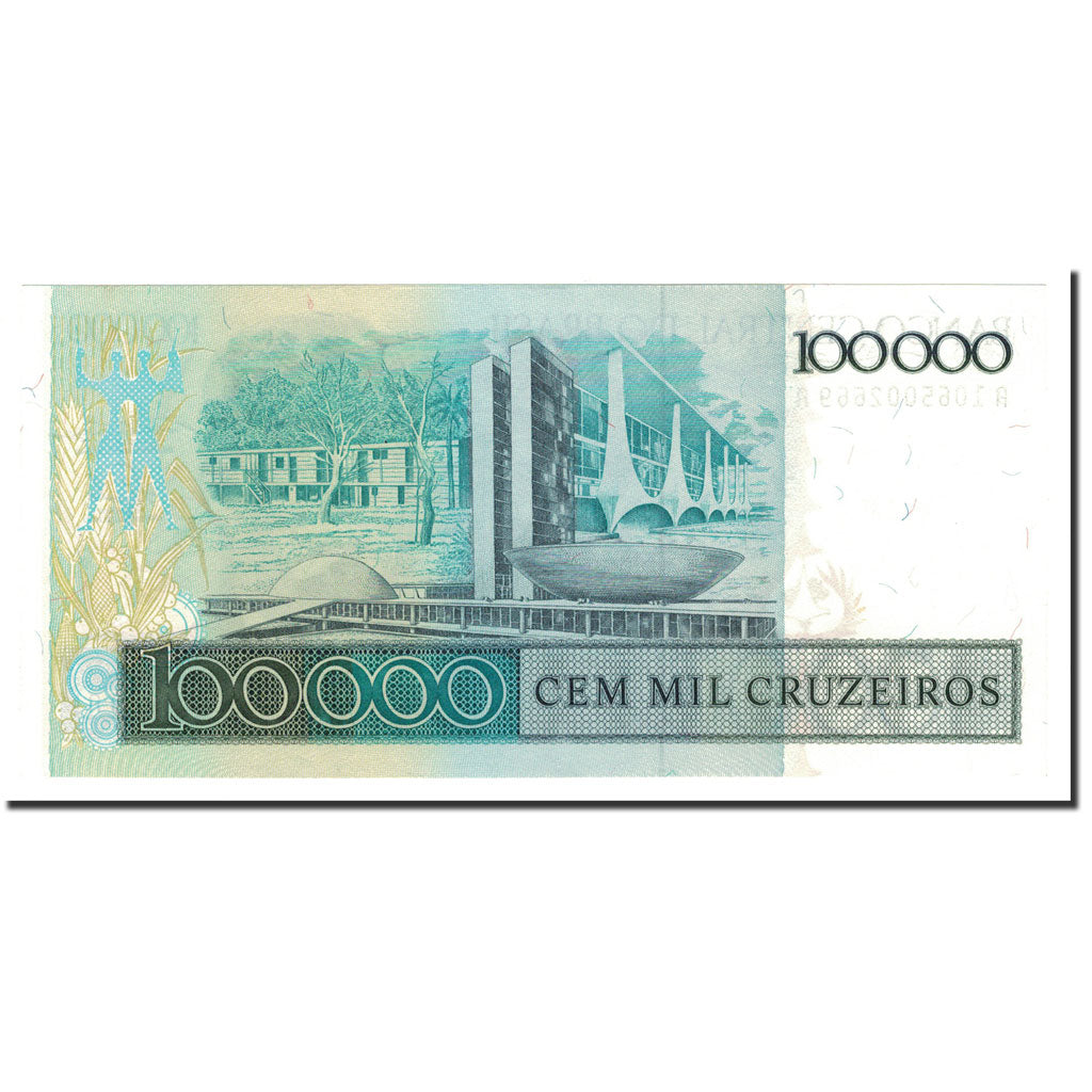 Brazil, 100,000 Cruzeiros, 1985, KM:205a, UNC(65-70)