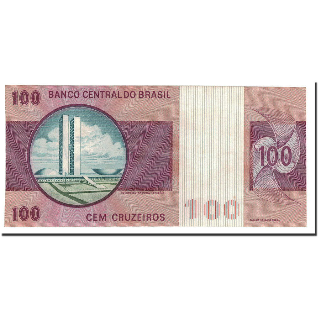 Banknote, Brazil, 100 Cruzeiros, 1974-1981, KM:195Ab, UNC(65-70)