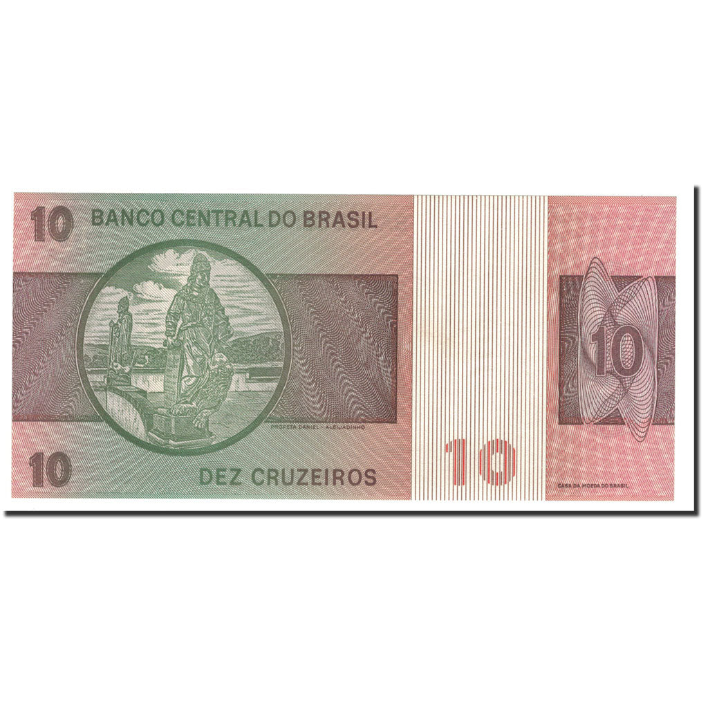 Billet, Brésil, 10 Cruzeiros, 1970-1980, KM:193e, NEUF