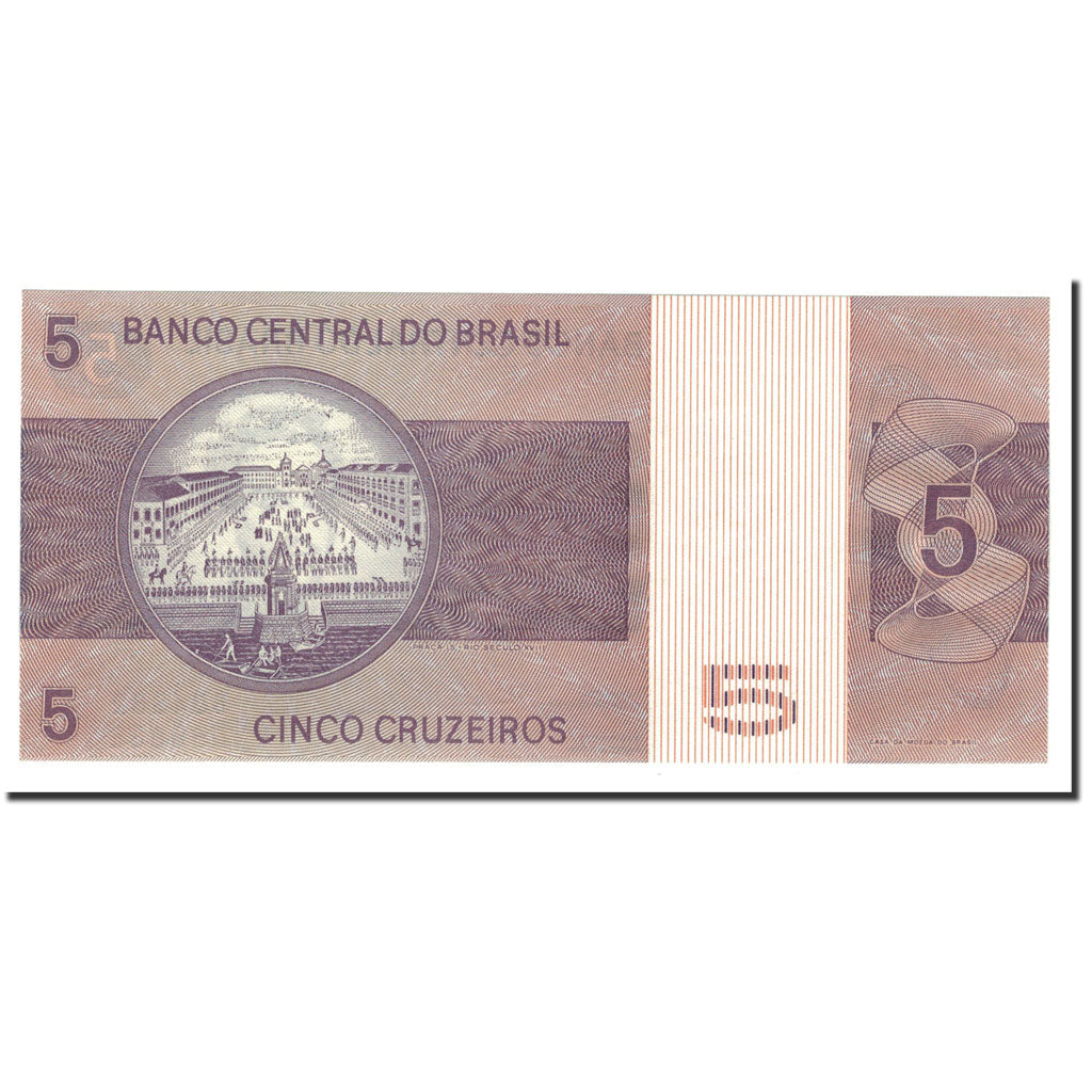 Banknote, Brazil, 5 Cruzeiros, 1970-1980, KM:192c, UNC(65-70)