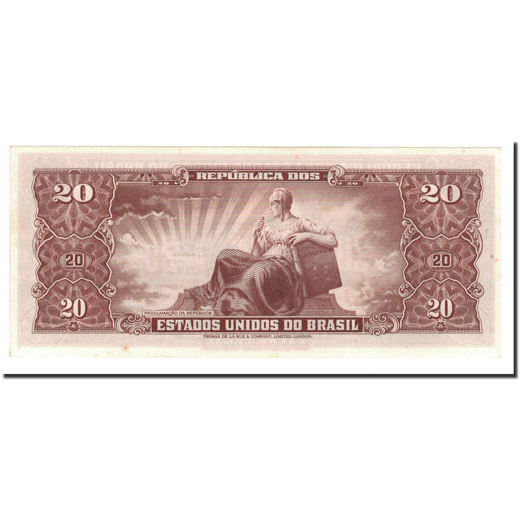 Banknote, Brazil, 20 Cruzeiros, Undated, KM:178, UNC(65-70)