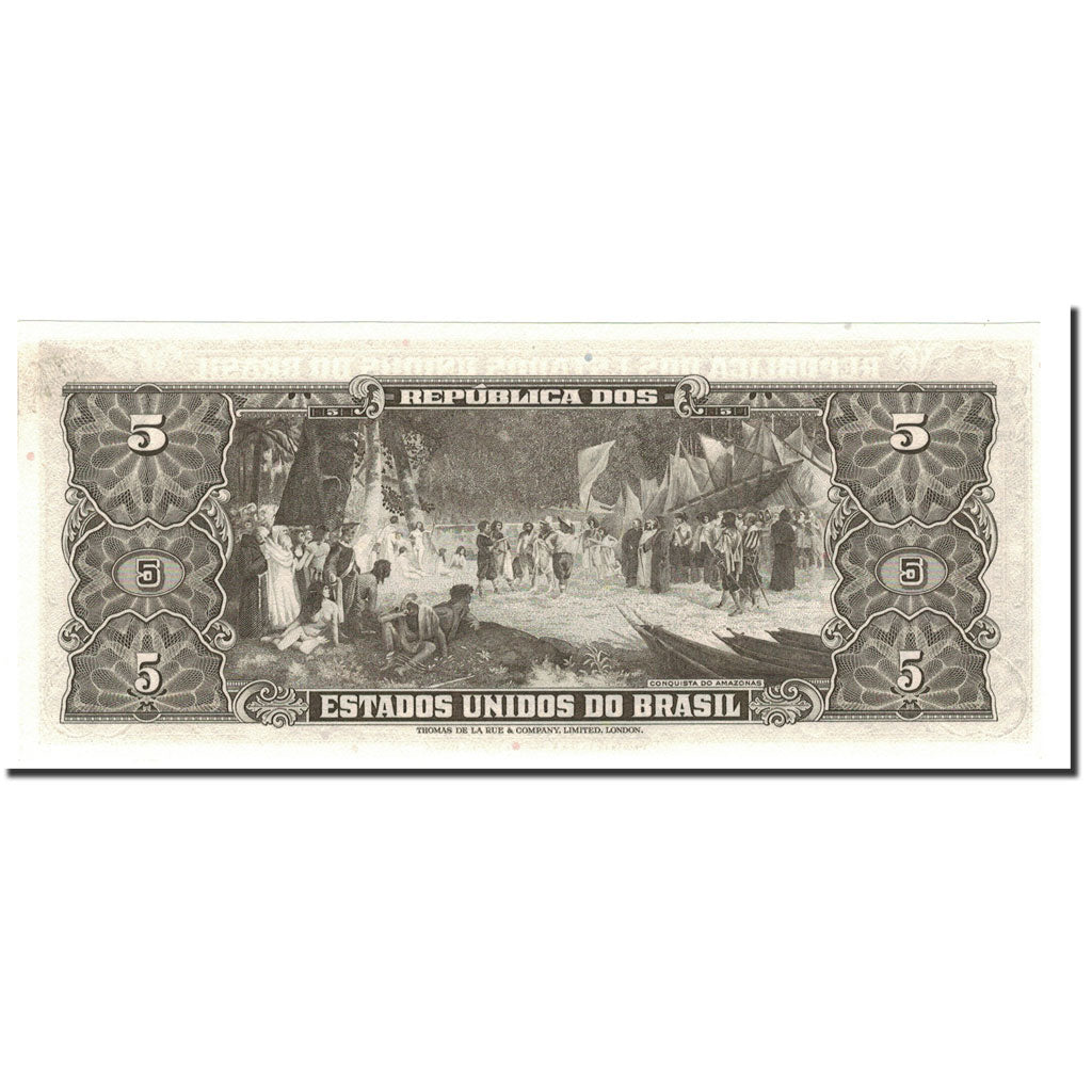 Brazil, 5 Cruzeiros, Undated (1962-64), KM:176c, UNC(65-70)