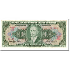 Banknote, Brazil, 10 Cruzeiros, 1953-1960, KM:159f, UNC(64)