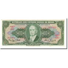 Billet, Brésil, 10 Cruzeiros, 1953-1960, KM:159f, SPL+