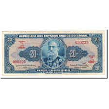 Geldschein, Brasilien, 20 Cruzeiros, 1961-1963, KM:168b, VZ+