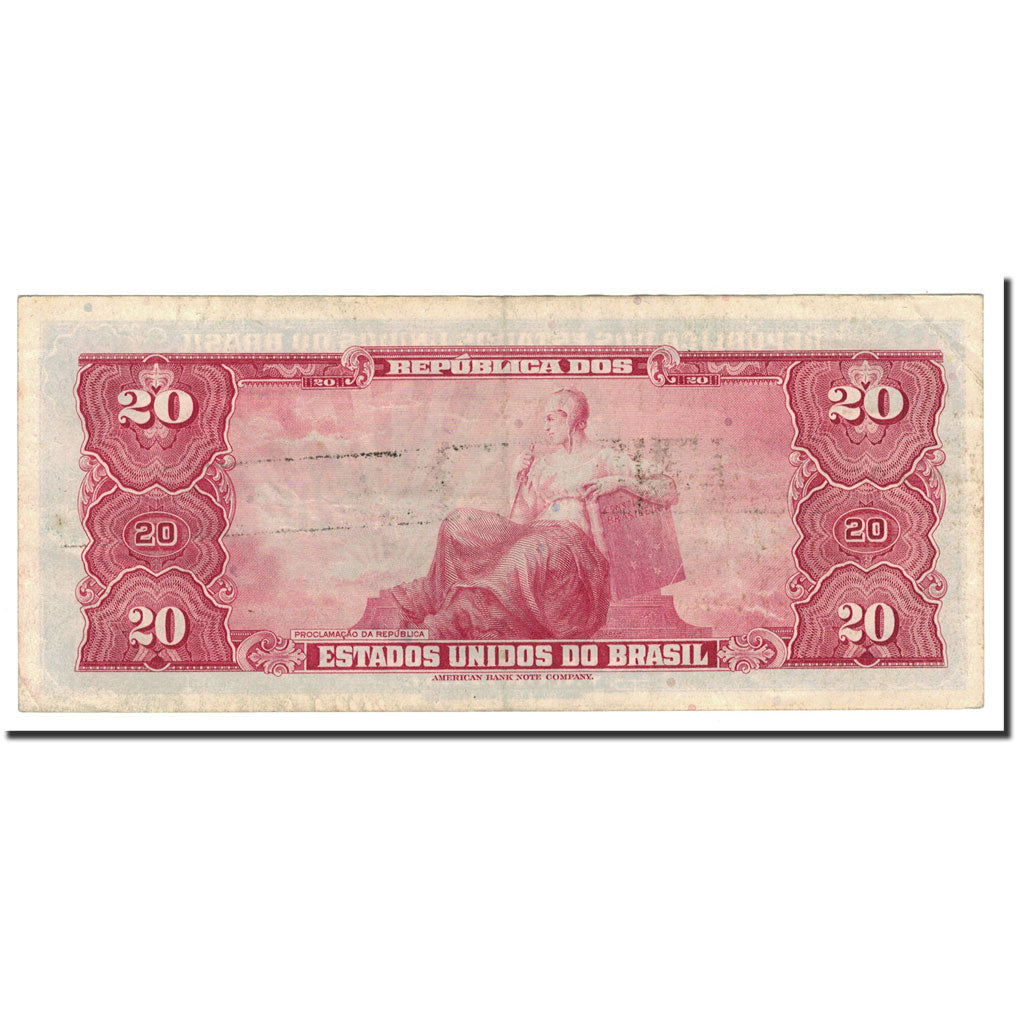 Banconote, Brasile, 20 Cruzeiros, 1961-1963, KM:168b, SPL