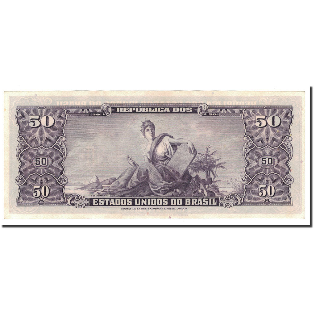 Brazil, 50 Cruzeiros, 1954-1961, KM:161c, UNC(65-70)