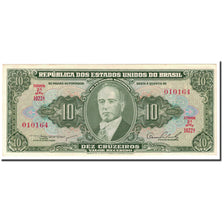 Biljet, Brazilië, 10 Cruzeiros, 1953-1960, KM:159b, NIEUW