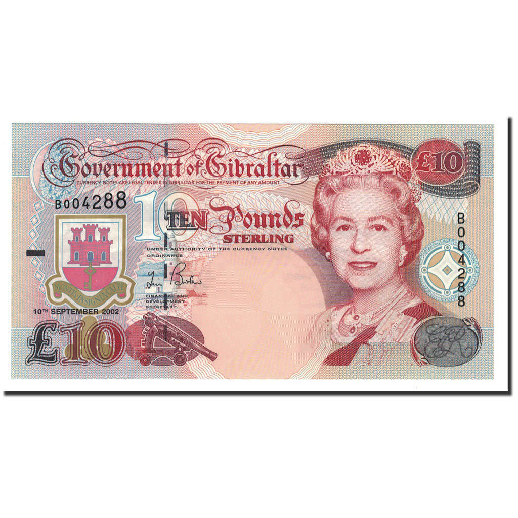 Banknote, Gibraltar, 10 Pounds, 2002, 2002-09-10, KM:30, UNC(65-70)