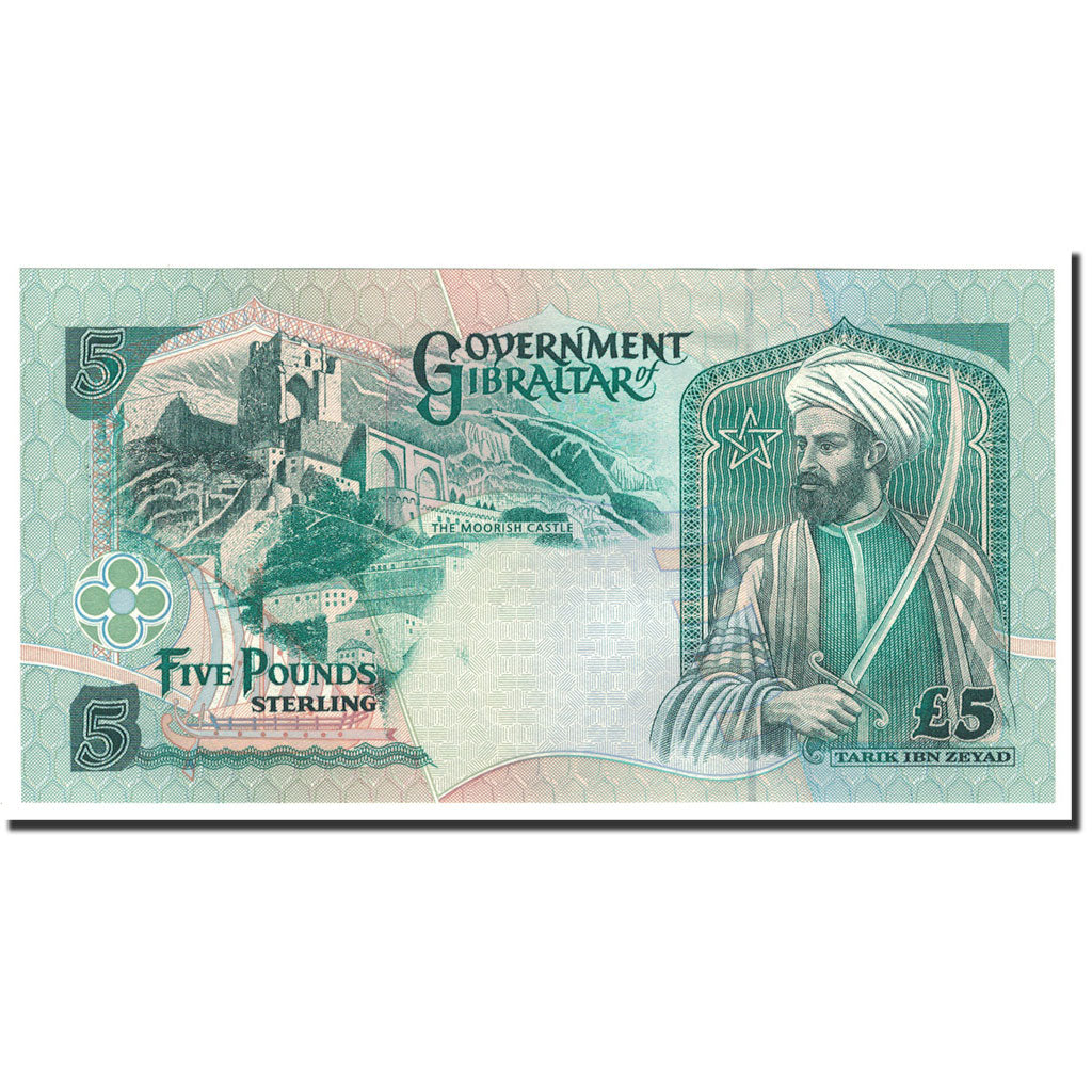 Banknote, Gibraltar, 5 Pounds, 1995, 1995-07-01, KM:25a, UNC(65-70)