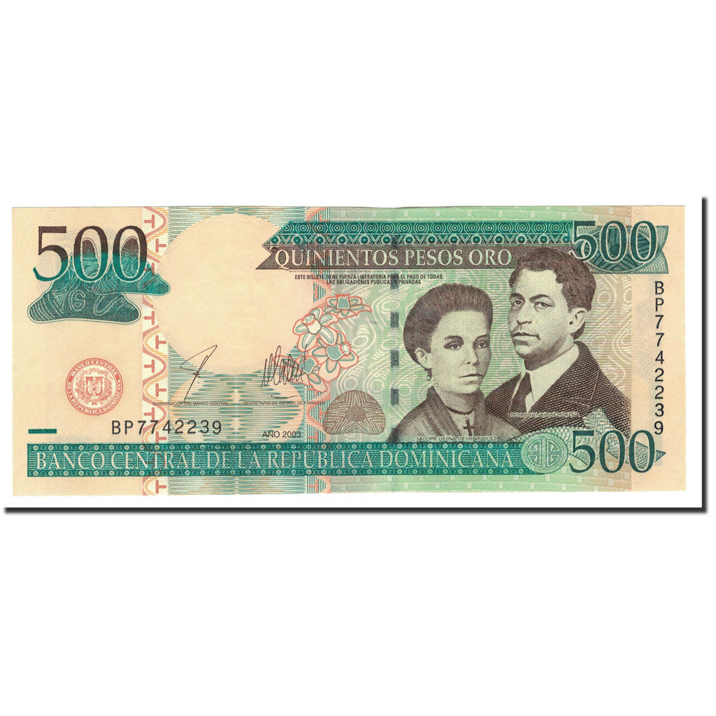 Geldschein, Dominican Republic, 500 Pesos Oro, 2003, KM:172b, UNZ