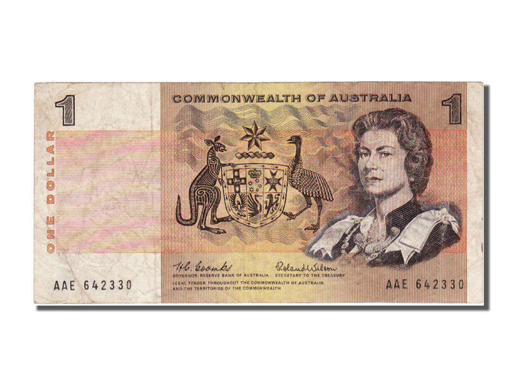 Geldschein, Australien, 1 Dollar, 1966, SS