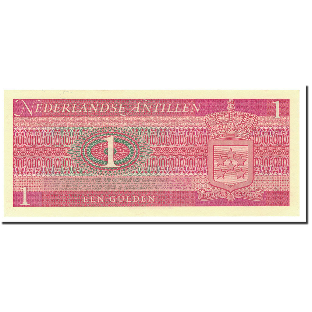 Banknote, Netherlands Antilles, 1 Gulden, 1970, 1970-09-08, KM:20a, UNC(65-70)