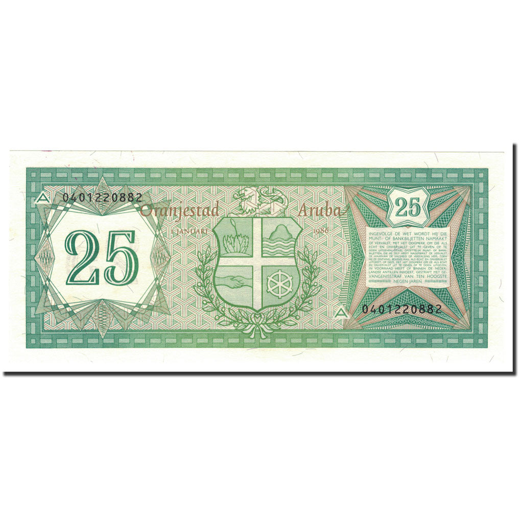 Banknote, Aruba, 25 Florin, 1986, 1986-01-01, KM:3, UNC(64)