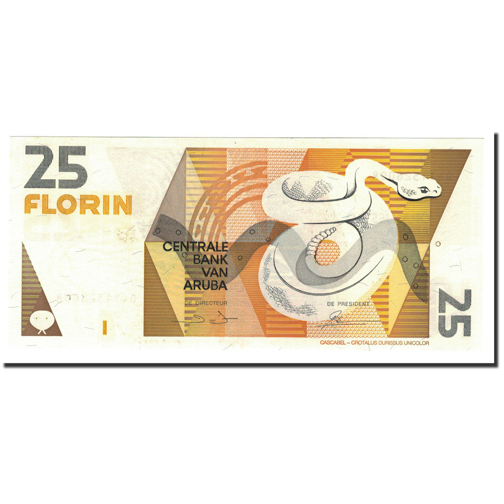 Banknote, Aruba, 25 Florin, 1990, 1990-01-01, KM:8, UNC(65-70)