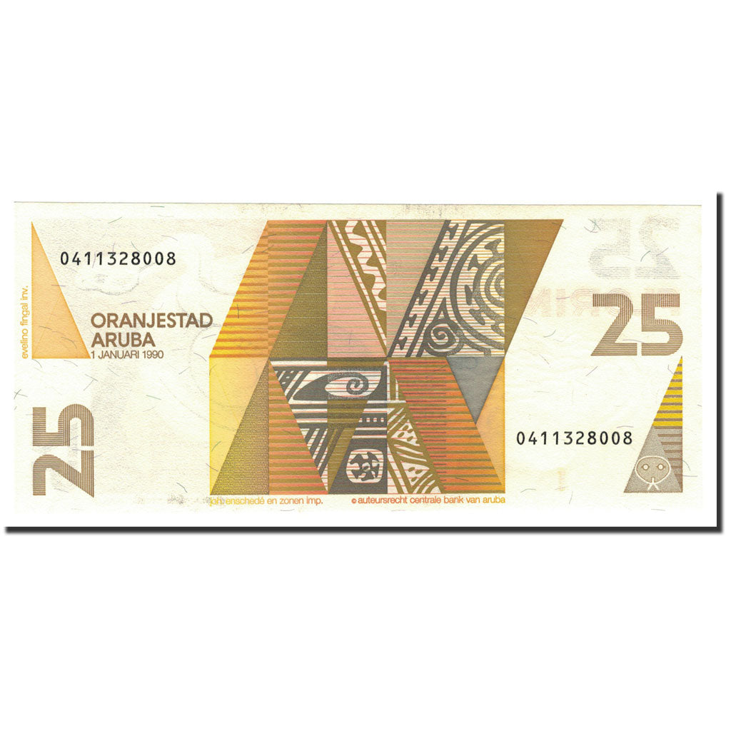 Banknote, Aruba, 25 Florin, 1990, 1990-01-01, KM:8, UNC(65-70)