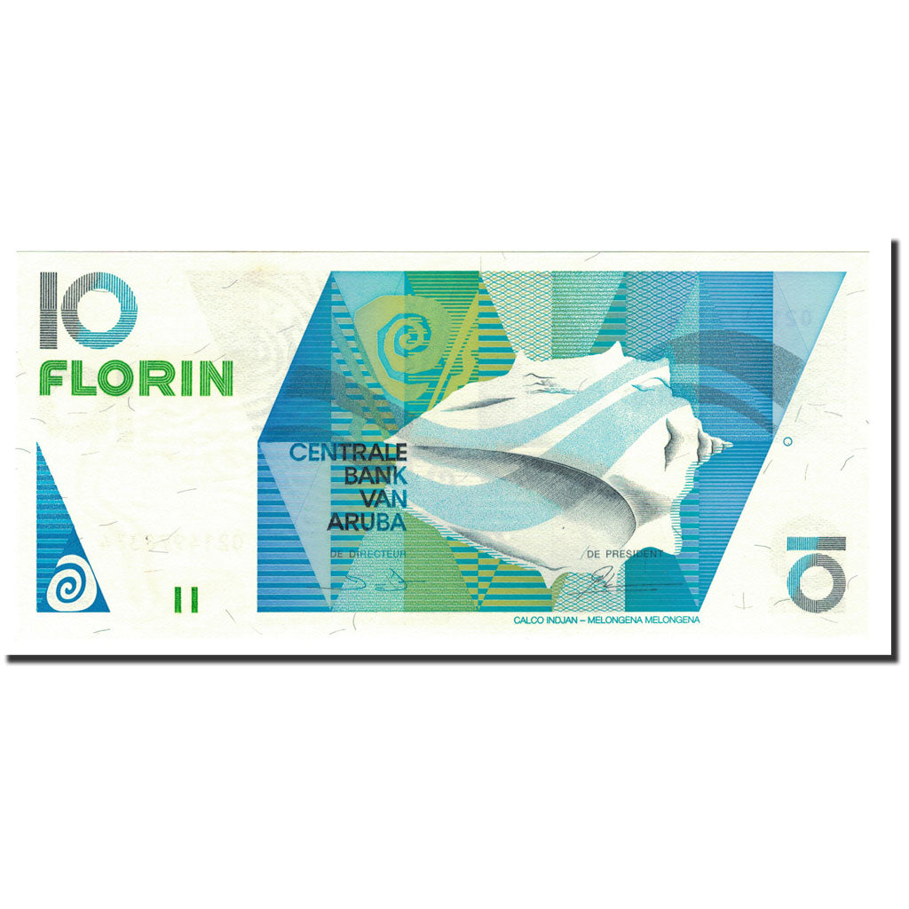 Banknote, Aruba, 10 Florin, 1990, 1990-01-01, KM:7, UNC(65-70)