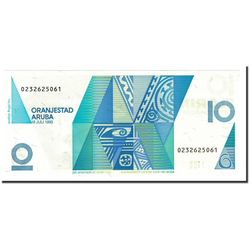 Banknote, Aruba, 10 Florin, 1993, 1993-07-16, KM:11, UNC(65-70)