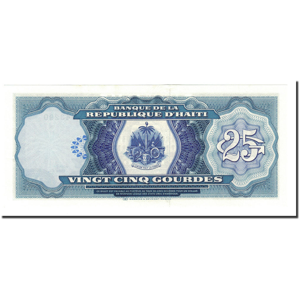 Billet, Haïti, 25 Gourdes, 1988, KM:248a, SPL+