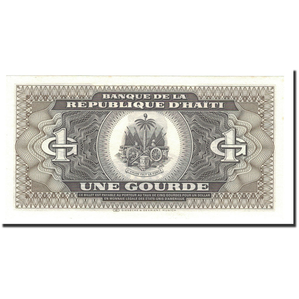 Banconote, Haiti, 1 Gourde, 1987, KM:245a, FDS