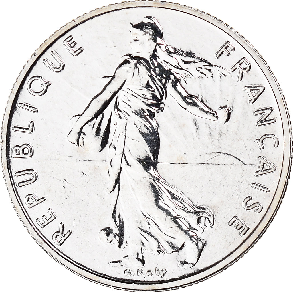 Coin, France, Semeuse, 1/2 Franc, 2001, Paris, BU, MS(65-70), Nickel, KM:931.1