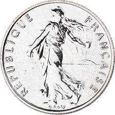 Coin, France, Semeuse, 1/2 Franc, 2001, Paris, BU, MS(65-70), Nickel, KM:931.1