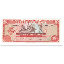 Banknote, Haiti, 5 Gourdes, 1992, KM:261a, UNC(65-70)