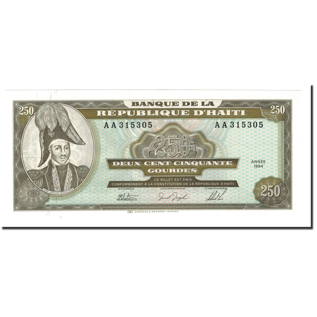 Haiti, 250 Gourdes, 1994, KM:263a, UNC(65-70)