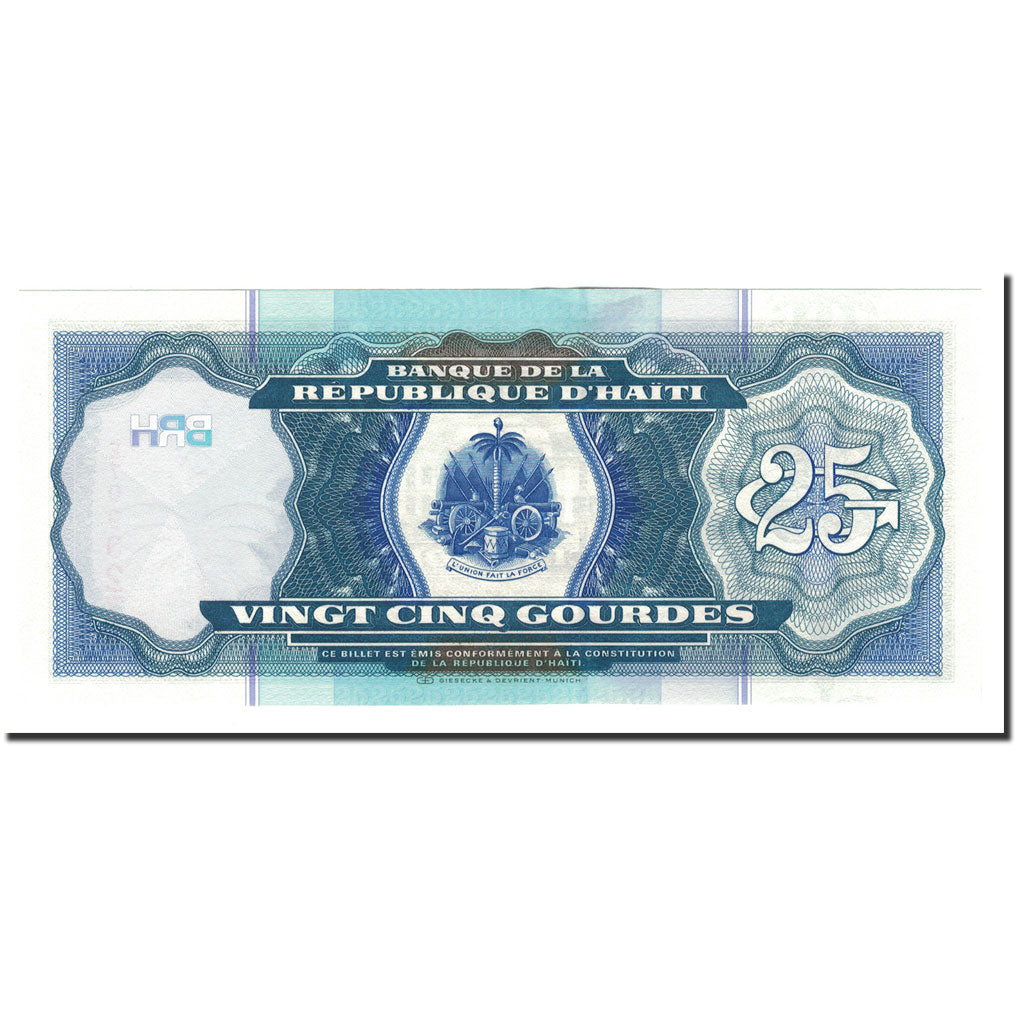 Banknote, Haiti, 25 Gourdes, 2000, KM:266a, UNC(65-70)