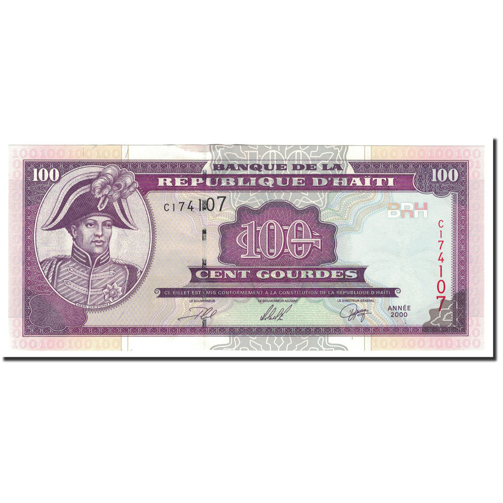 Banknote, Haiti, 100 Gourdes, 2000, KM:268, UNC(63)