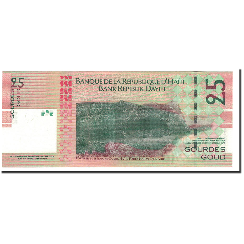 Haiti, 25 Gourdes, 2004, KM:273a, SPL+