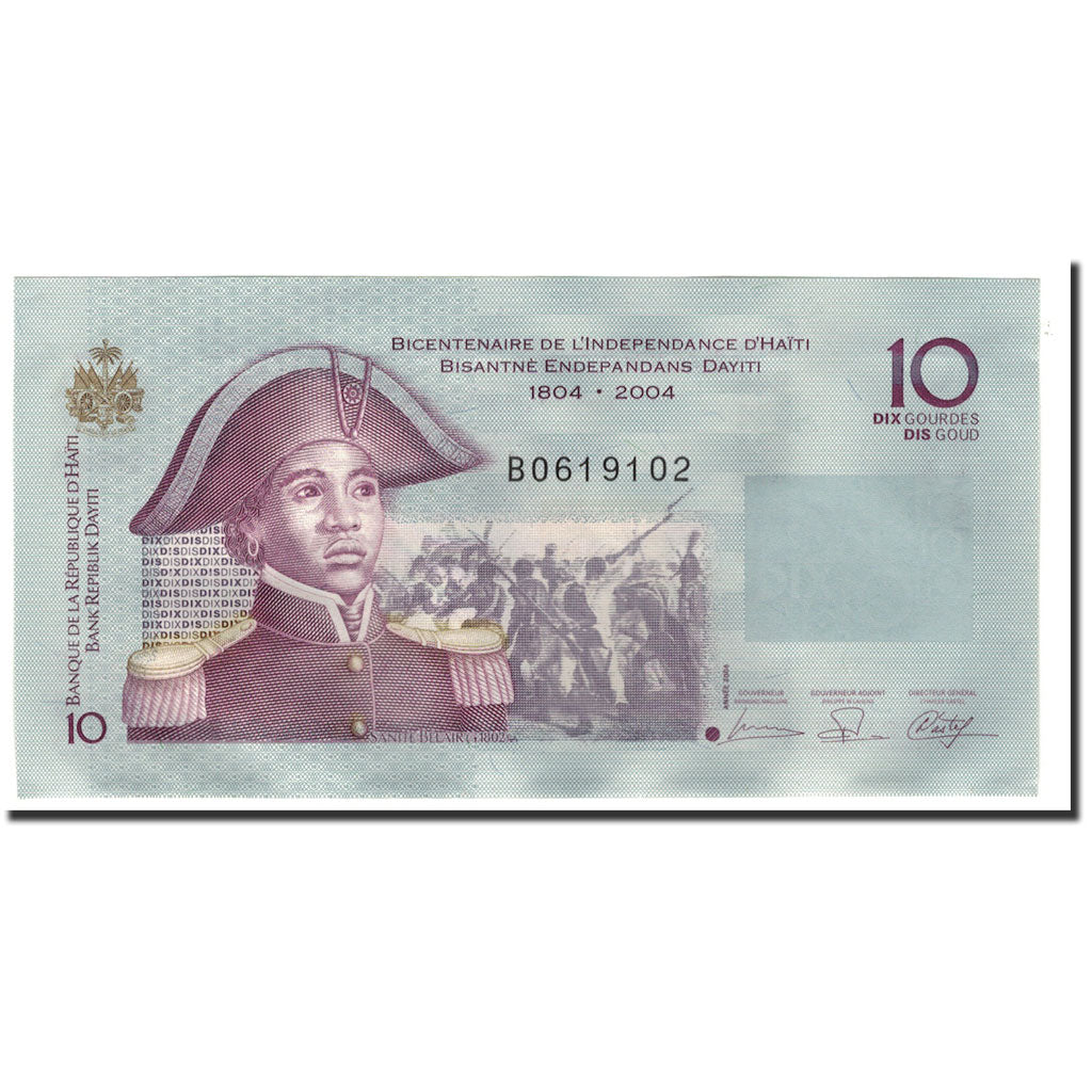 Banconote, Haiti, 10 Gourdes, 2006, KM:272b, SPL