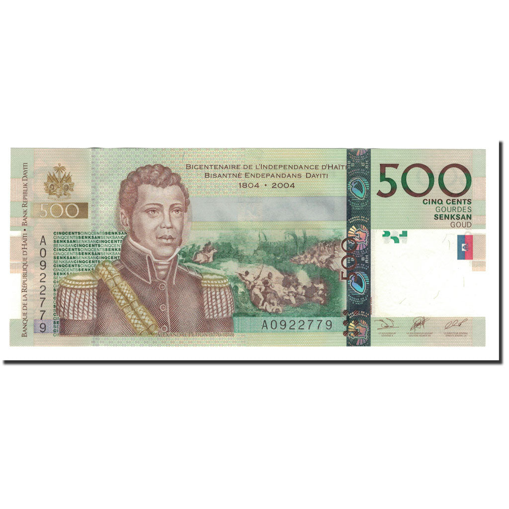 Billet, Haïti, 500 Gourdes, 2004, KM:277a, NEUF