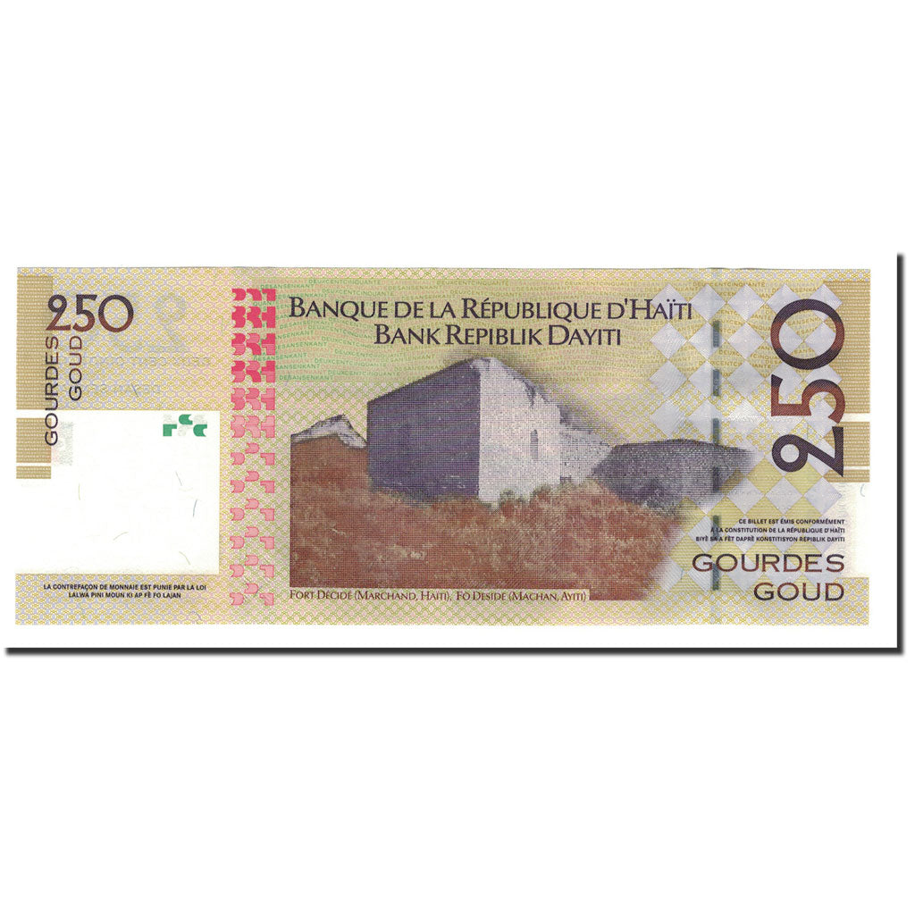 Haiti, 250 Gourdes, 2004, KM:276a, UNC(65-70)