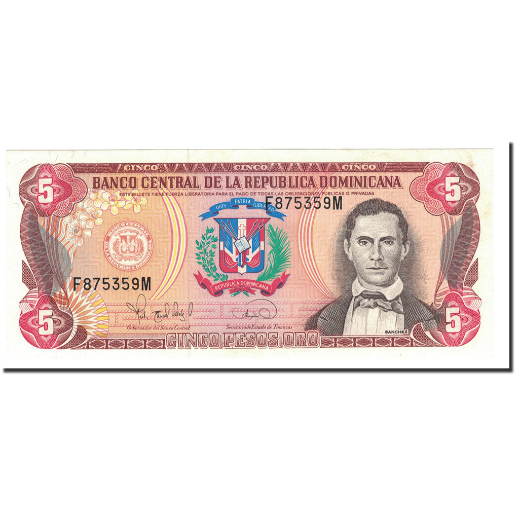 Dominican Republic, 5 Pesos Oro, 1995, KM:147a, UNC(64)